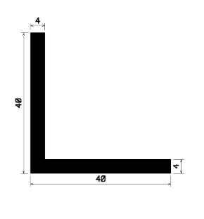 Wi 0686 1B=25 m - rubber profiles - Angle shape profiles Wi 0686 1B=25 m - rubber profiles - Angle shape profiles